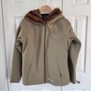 Marmot Full Zip Faux Fur Hood Outdoor Jacket